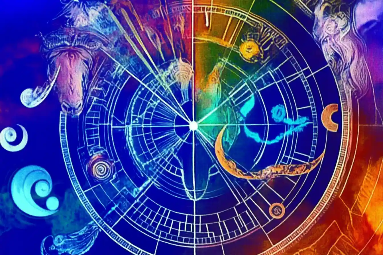 Bad habits by zodiac signs – abstract astrological art