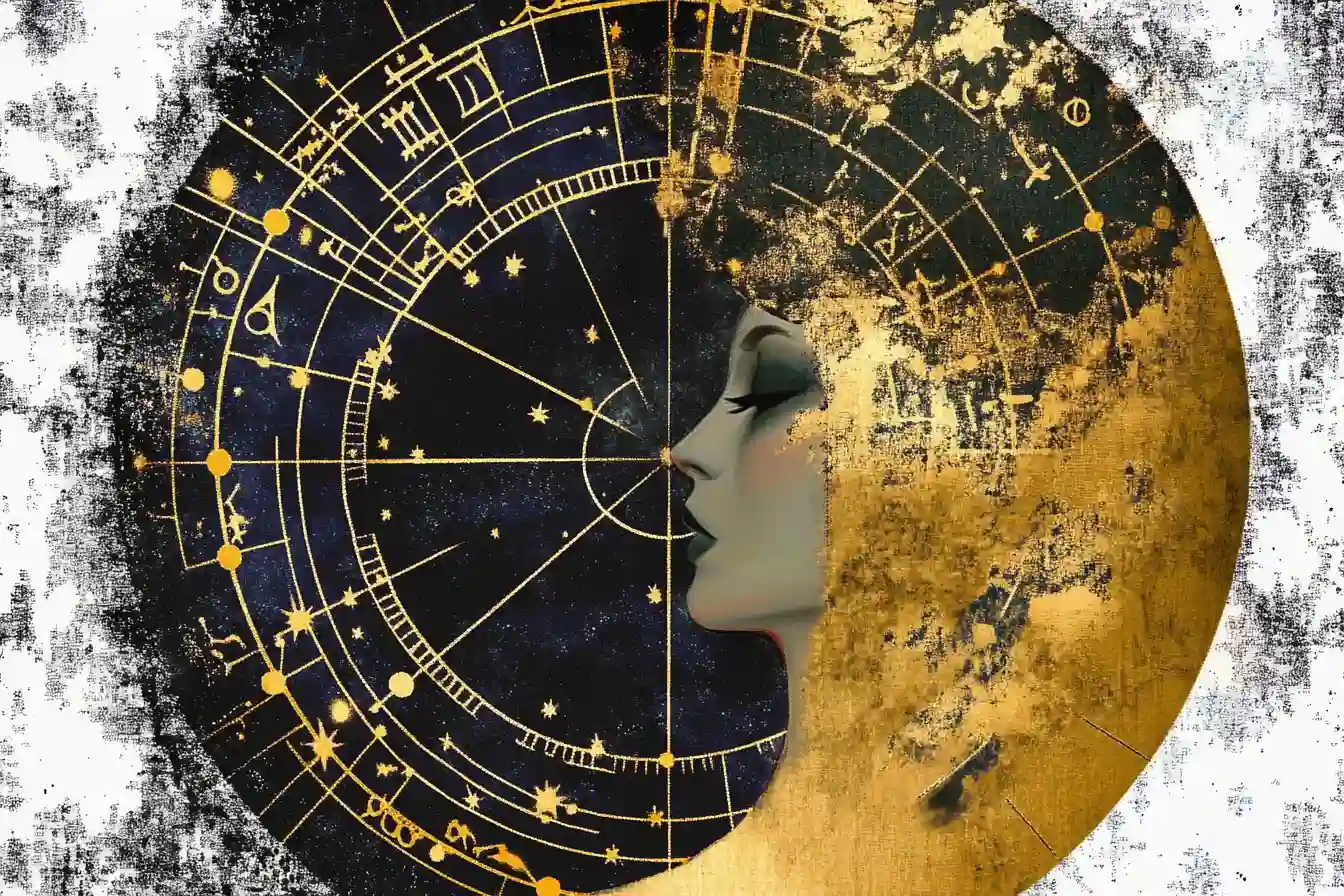 Abstract zodiac signs fading into cosmic mist, symbolizing unattainable desires